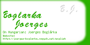 boglarka joerges business card